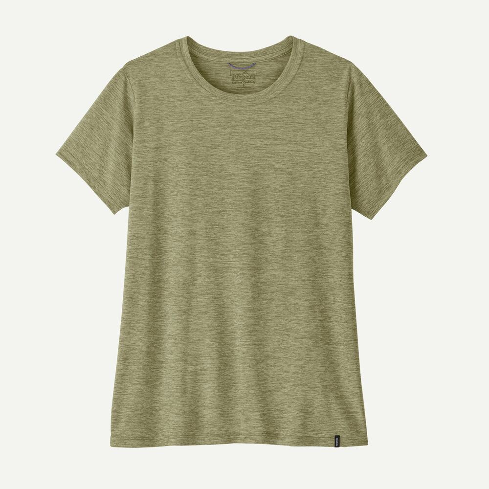 NEW Patagonia Capilene Cool Daily T-Shirt Women's Green Short Sleeve Crewneck M